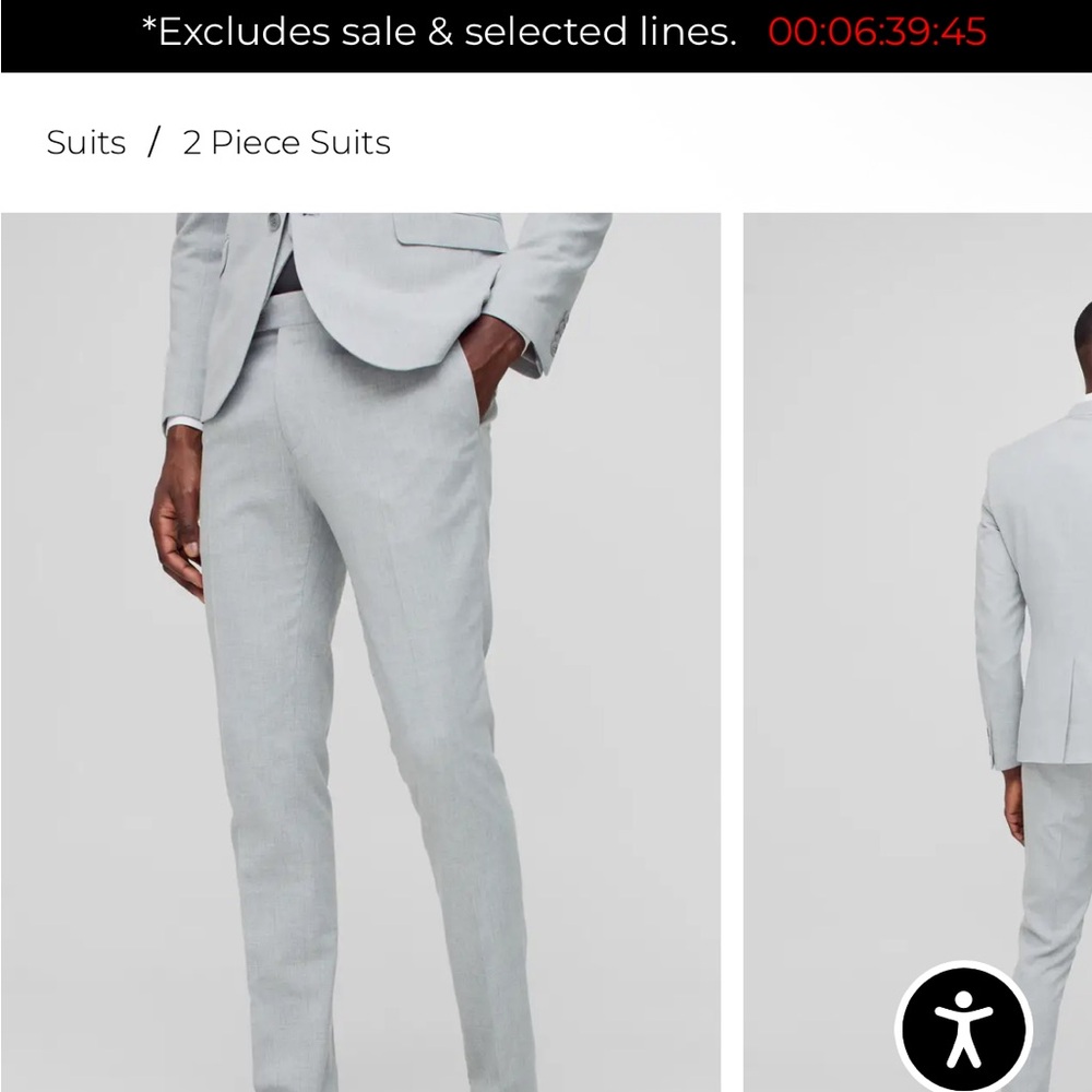 Boohoo man  Suit  pants  small pot shown in pic color of pants in pic